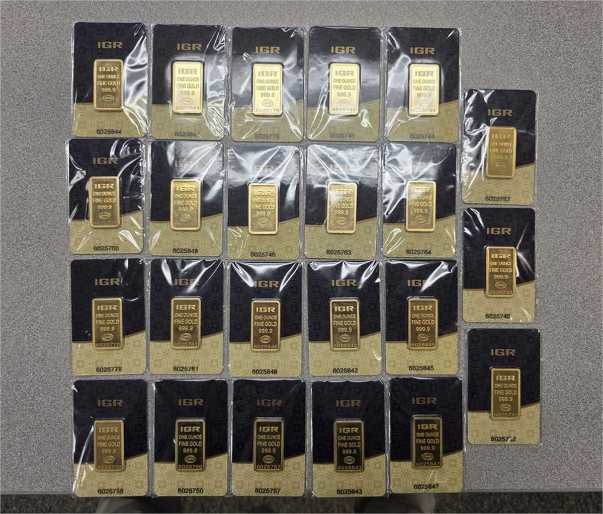 One Ounce Gold Bars