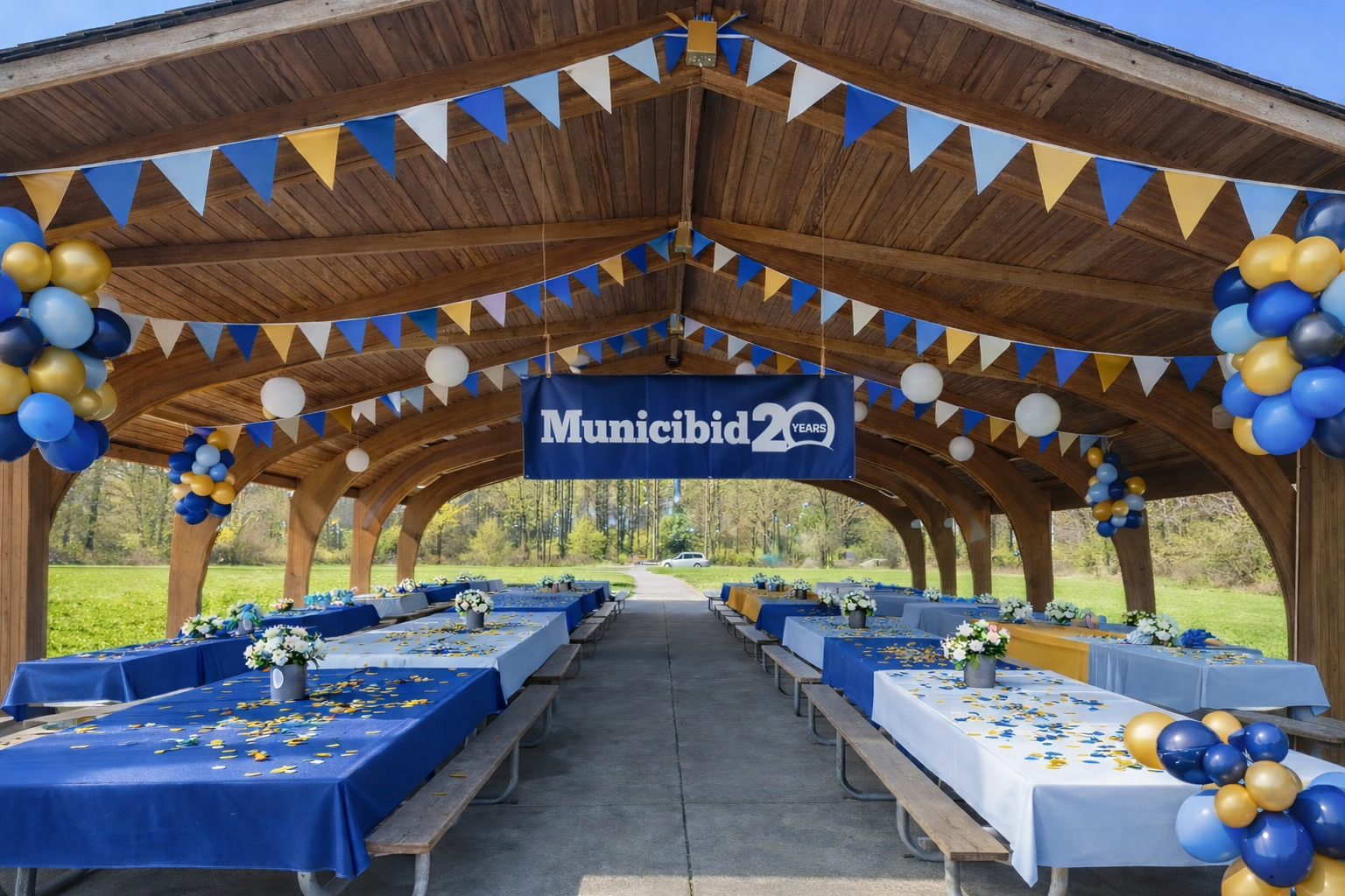 Pavilion at the picnic venue